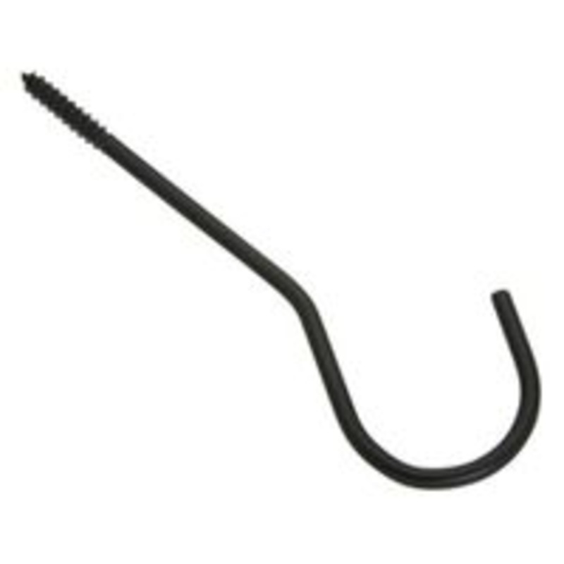 5-Pack Black Ceiling Hooks