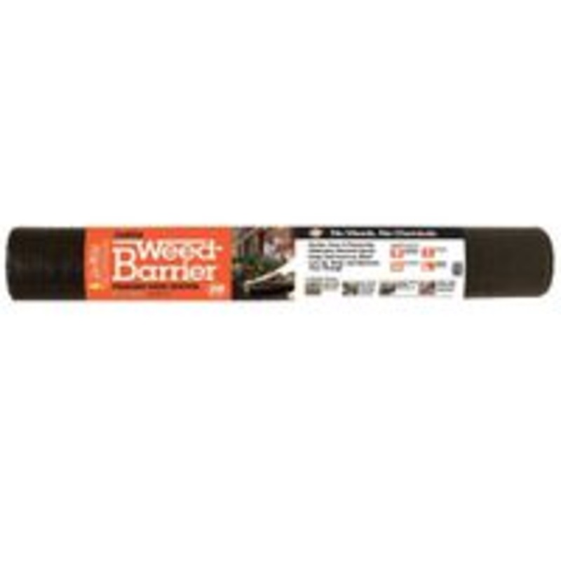 Barrier Weed Control Fabric, 20-Year Black, 4 ft x 1 ft