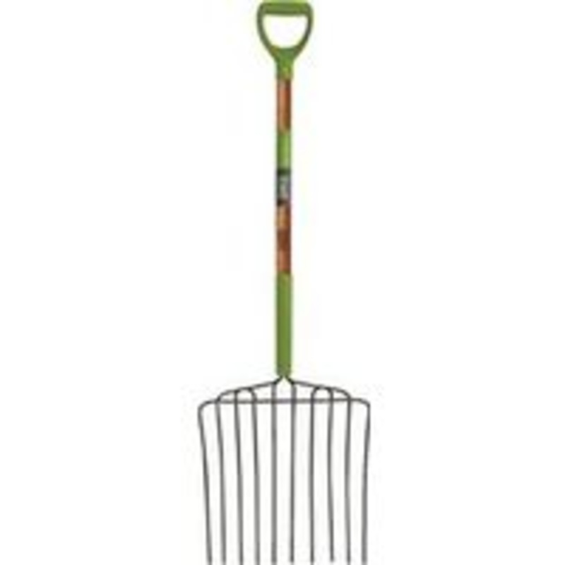 10-Tine Manure Fork with Long Handle
