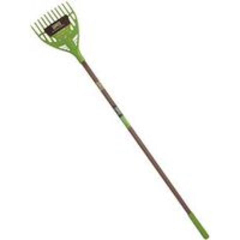 8-Inch Poly Steel Rake with Long Handle