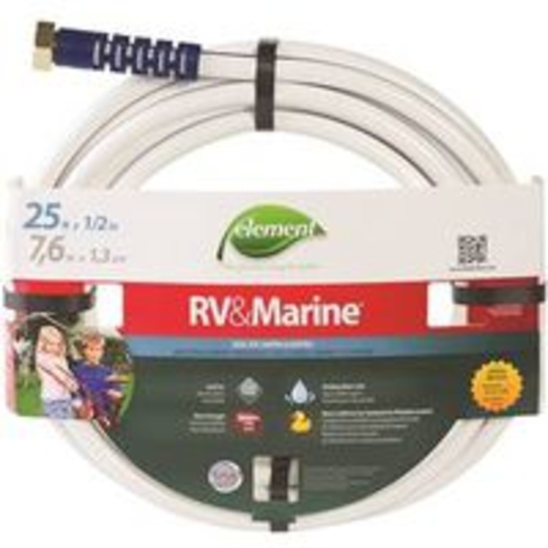 1/2 x 25′ White Boat Hose (2.8 lbs)