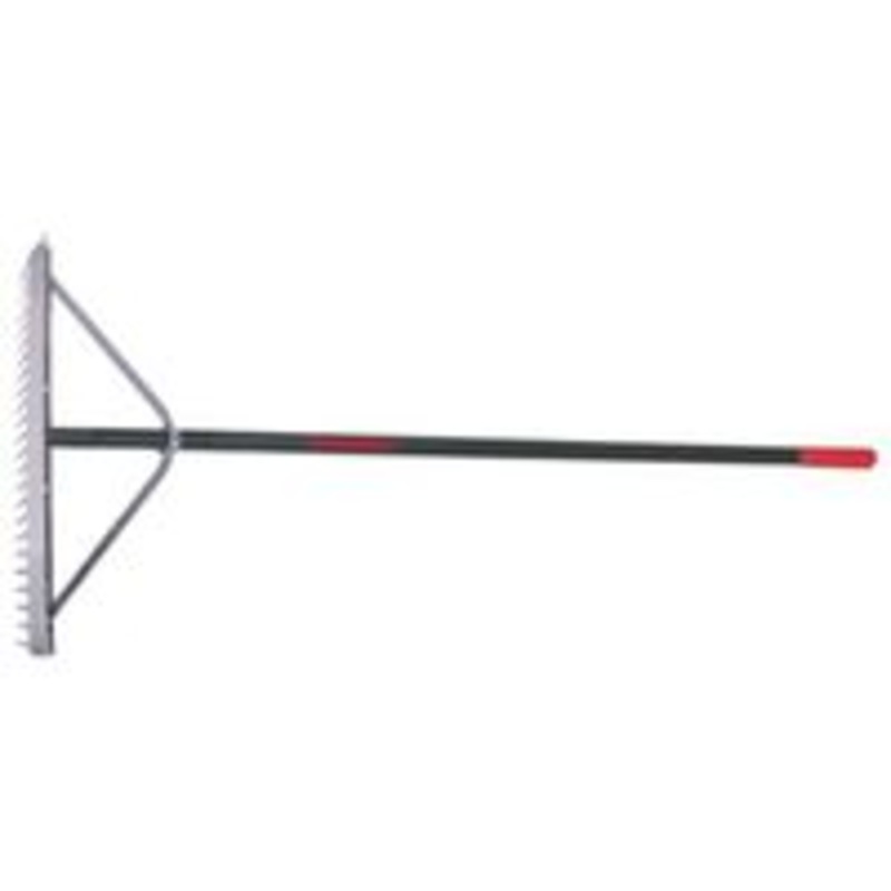 24 Aluminum Landscape Rake with Long Handle
