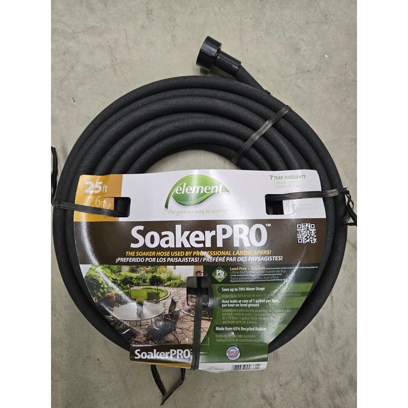 Hose Soaker Pro Black 3/8 Inch