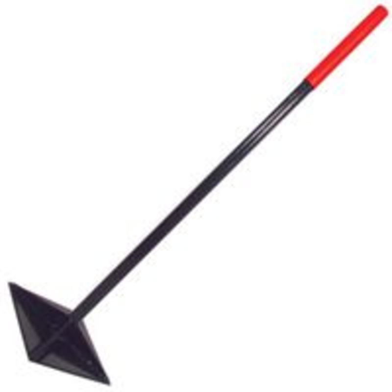 Tamper with 10×10 Inch Head, Steel Handle
