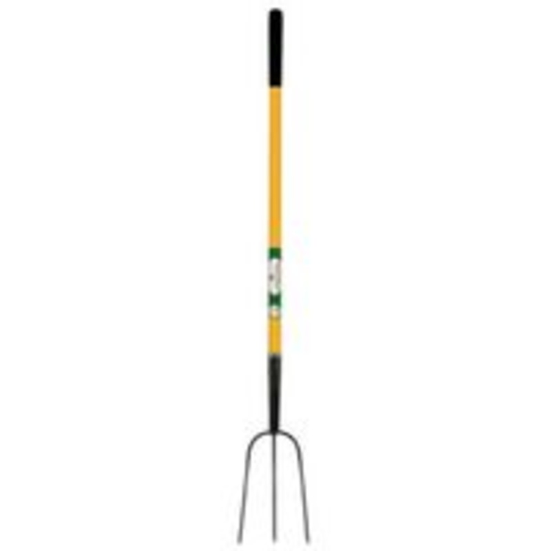 3-Tine Fiberglass Manure Fork with Long Handle