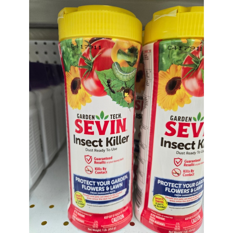 Sevin Dust 1 lb Shaker – Insecticide for Lawn and Garden