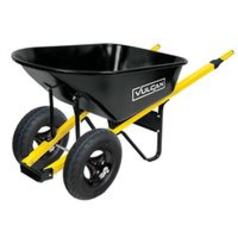 Steel Wheelbarrow with 2 Tires