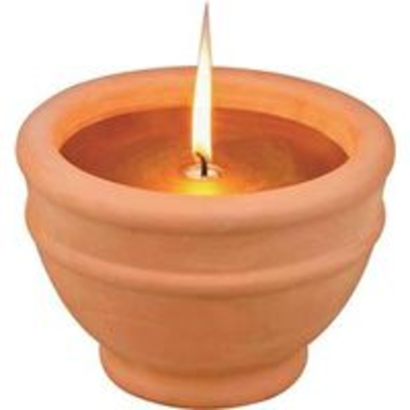 Tiki White Votive Insect Repellent Candle