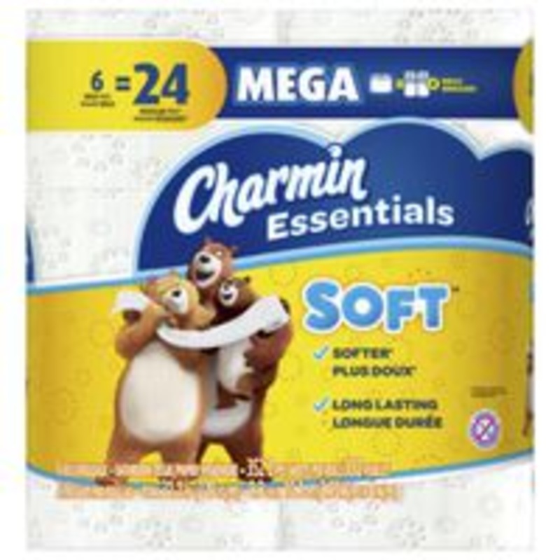 Charmin Essential Soft Toilet Paper, 6 Rolls