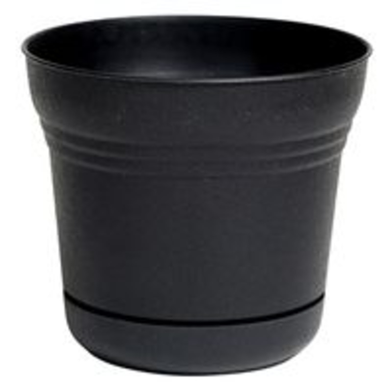 Saturn Black Planter – 5 Inch