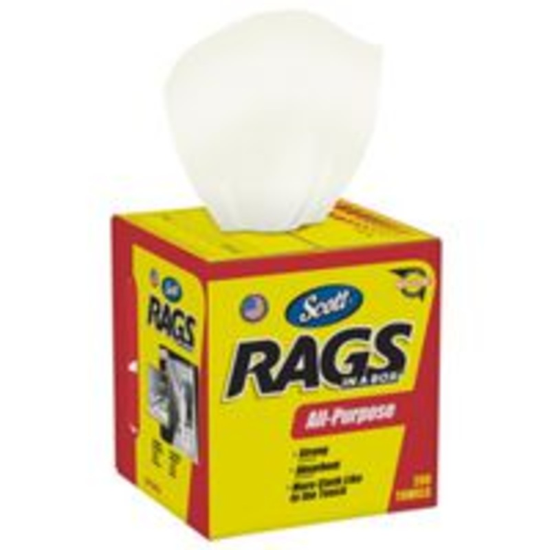 200-Pack Boxed White Rags (3.85 lbs)