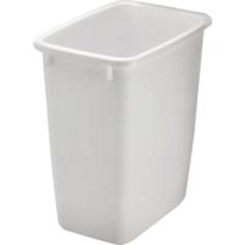 21 Qt White Wastebasket (1.69 lbs)