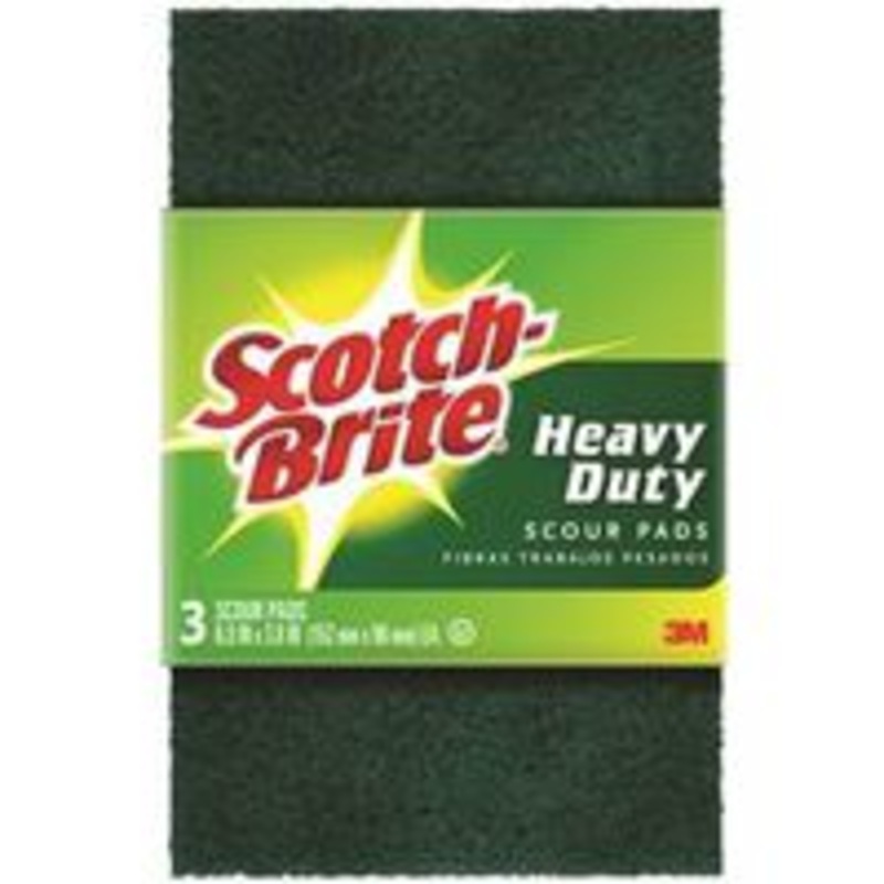 3-Pack Heavy-Duty Scouring Pads