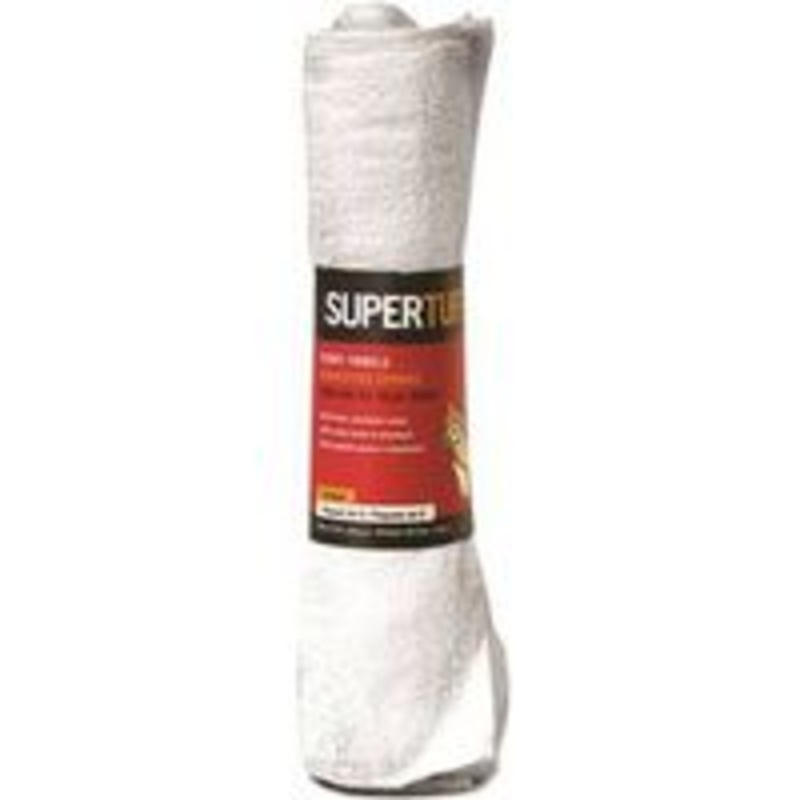 6-Pack 14×17 White Terry Towels (2 lbs)