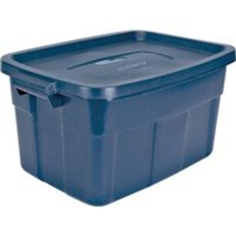 Blue Plastic Tote with Handle – 14