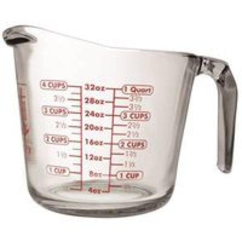 32 oz Pyrex Measuring Cup (1.75 lbs)