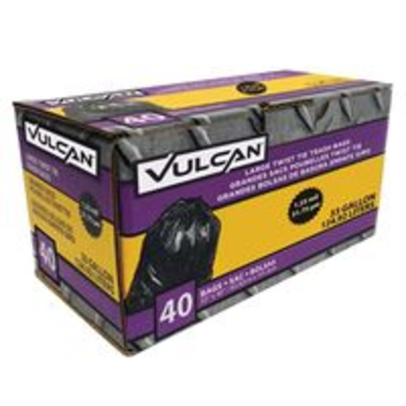 33 Gallon Trash Bags, 40 Count (2.03 lbs)