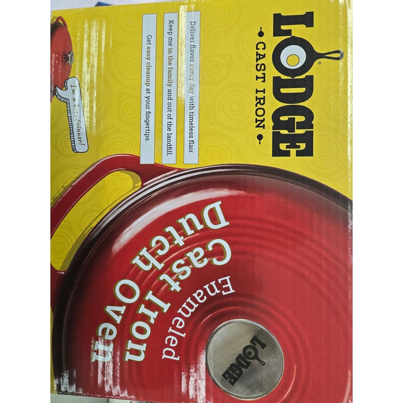 6-Quart Red Enamel Dutch Oven