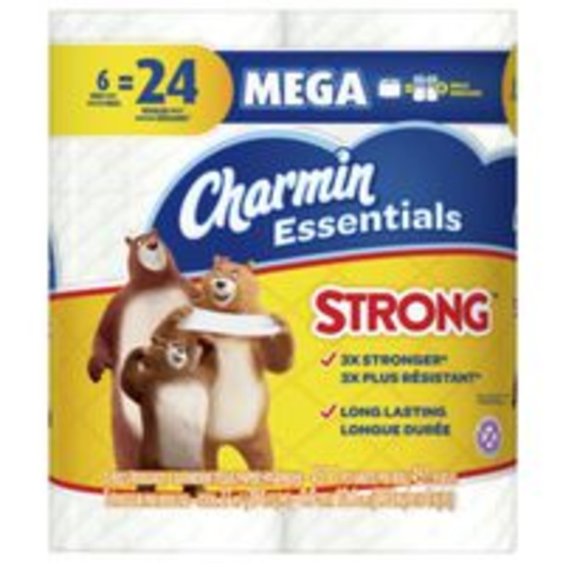 Charmin Essential Strong Toilet Paper, 6 Rolls