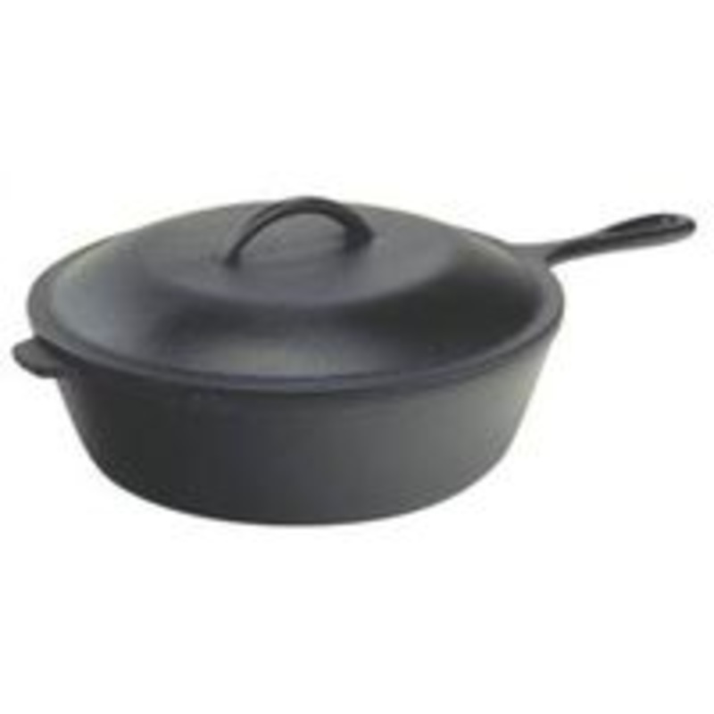 Chicken Fryer with Lid, Cast Iron