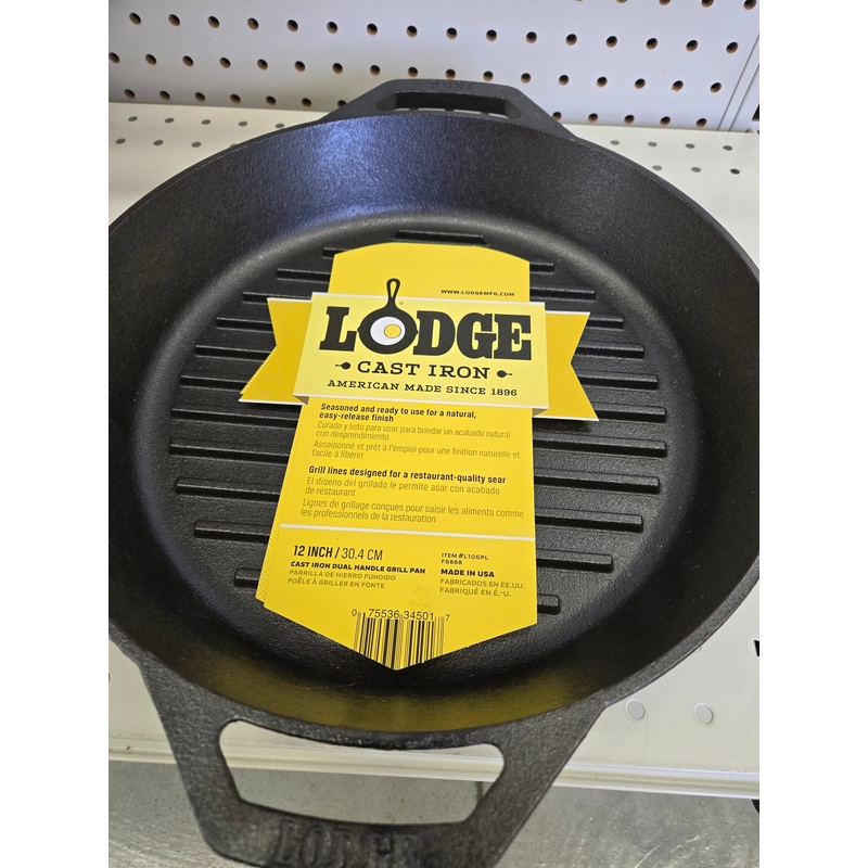 Pan Grill with Handle, Cast Iron