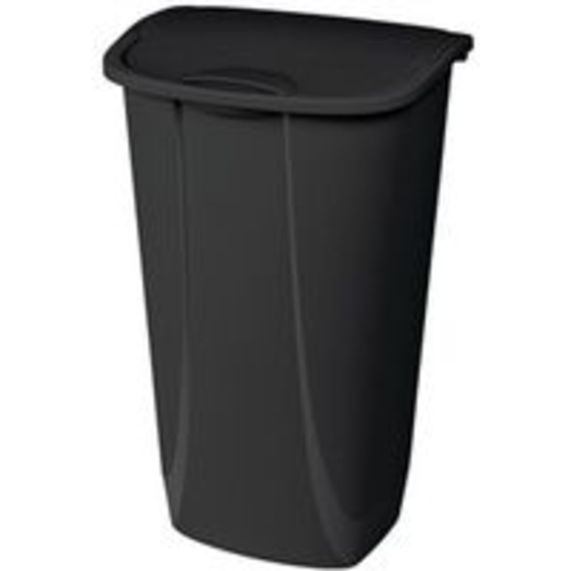 Swing Top Wastebasket – Black