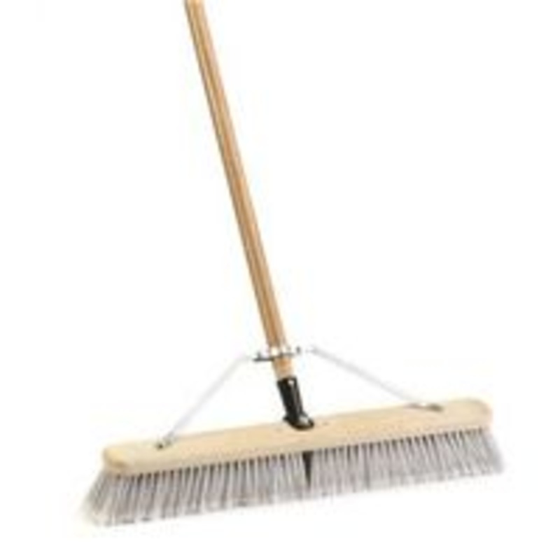 24 Smooth Push Broom with Bristles