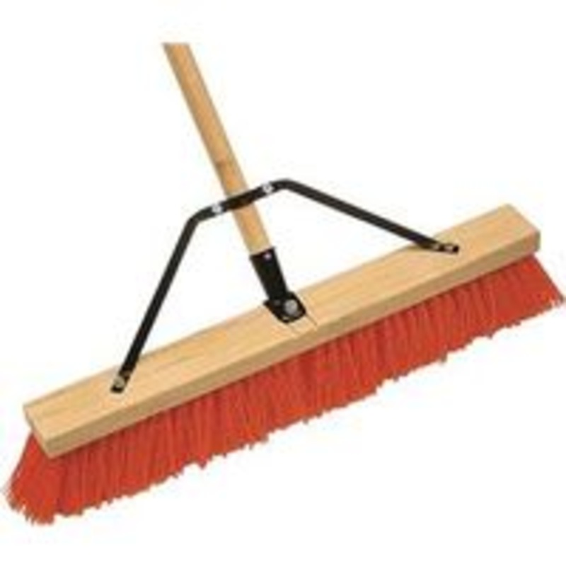 24 Stiff Push Broom with Brace