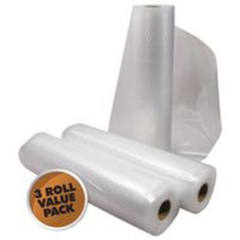 Bag Vac Roll 3-Pack, 3 Mil, 8 Inch