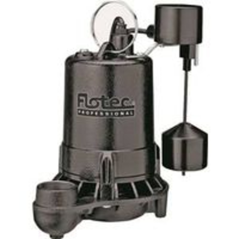 Cast Iron Sump Pump, 1/2 HP