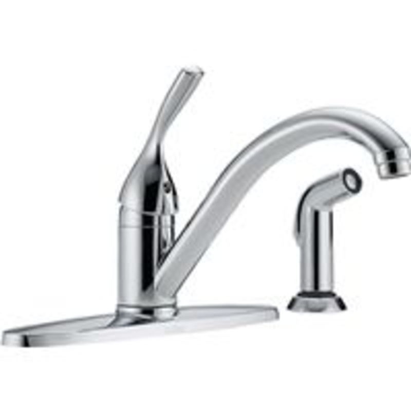 Chrome Single Kitchen Faucet (4.5 lbs)
