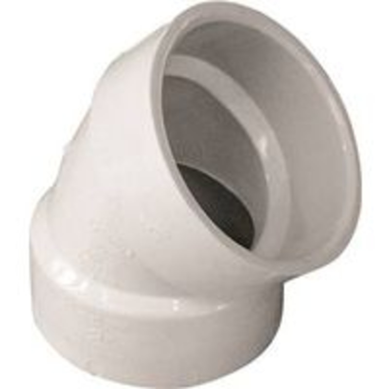 2 DWV 45-Degree Elbow Pipe Fitting