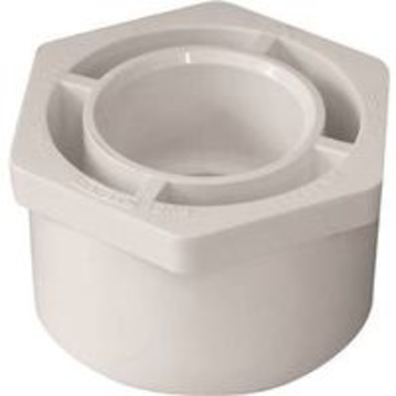 2 x 1 White Reducing Bushing