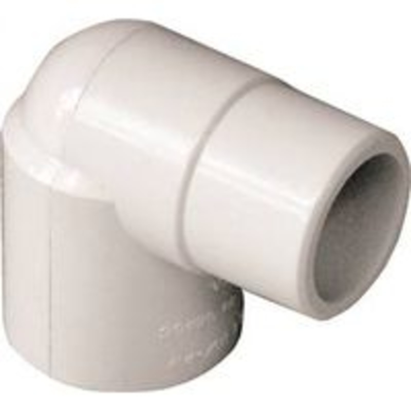 3/4 White 90-Degree Street Elbow