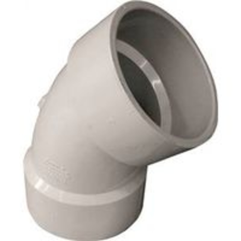 3 DWV 45-Degree Elbow Pipe Fitting