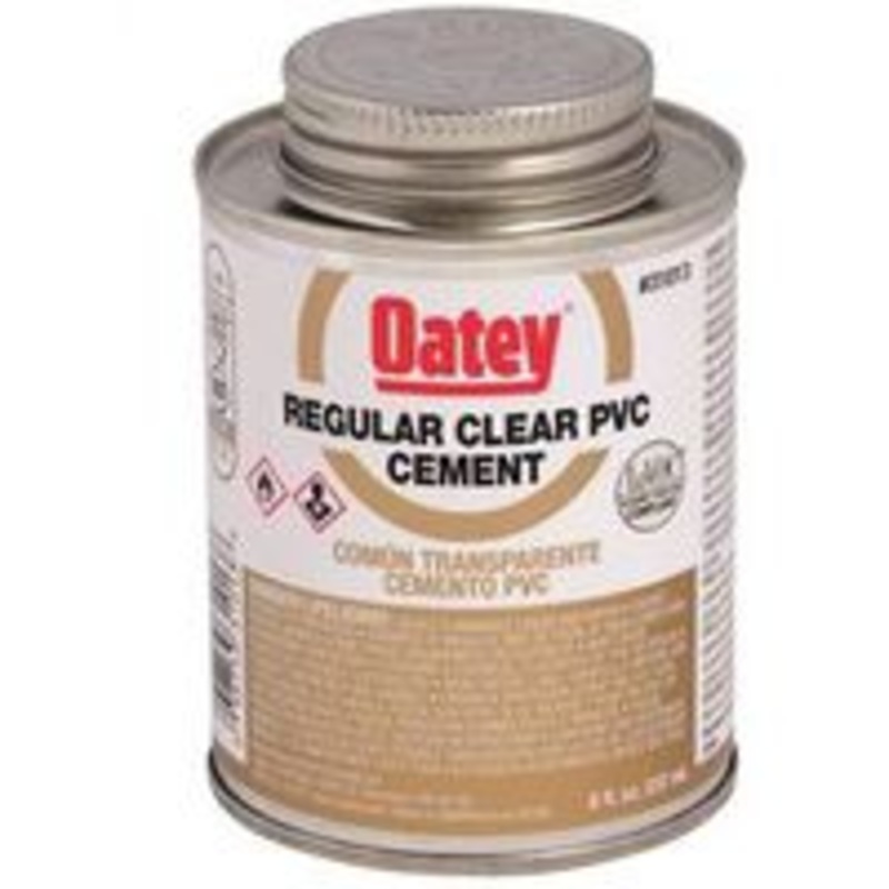 8 oz Clear Regular PVC Cement