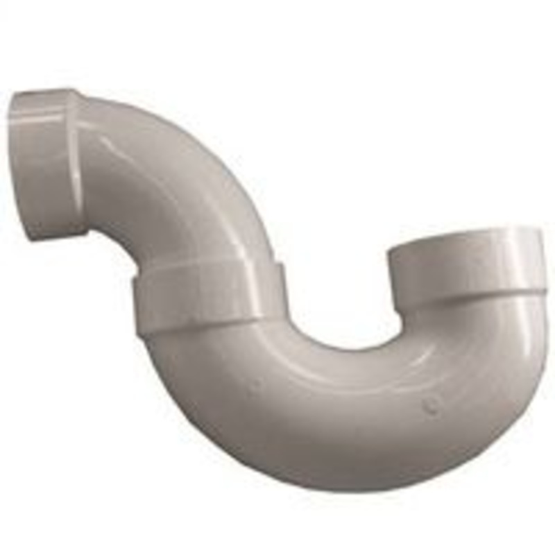 P-Trap Schedule 40 4-Inch PVC Pipe Fitting