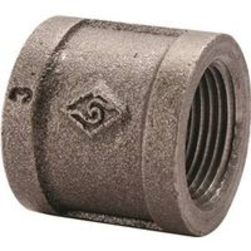 1/2 Male Black Coupling