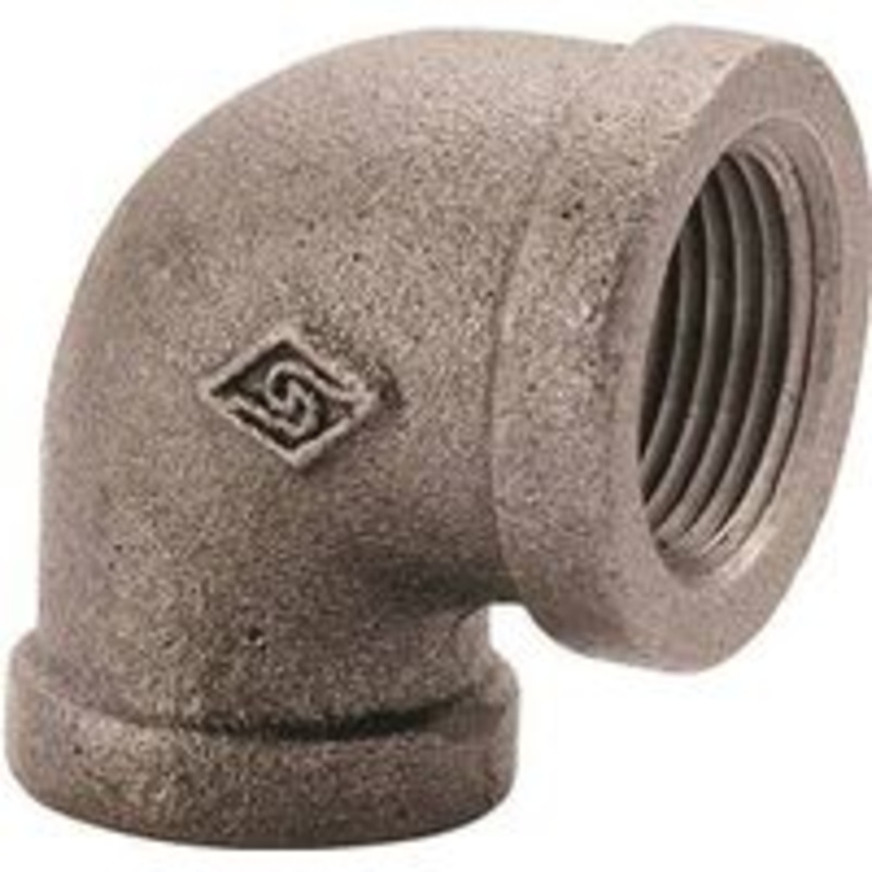 1 Black 90-Degree Elbow Pipe Fitting