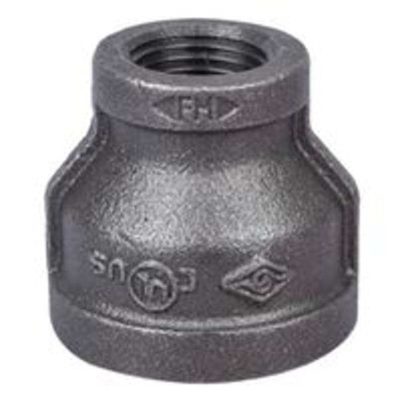 1 x 1/2 Black Coupling