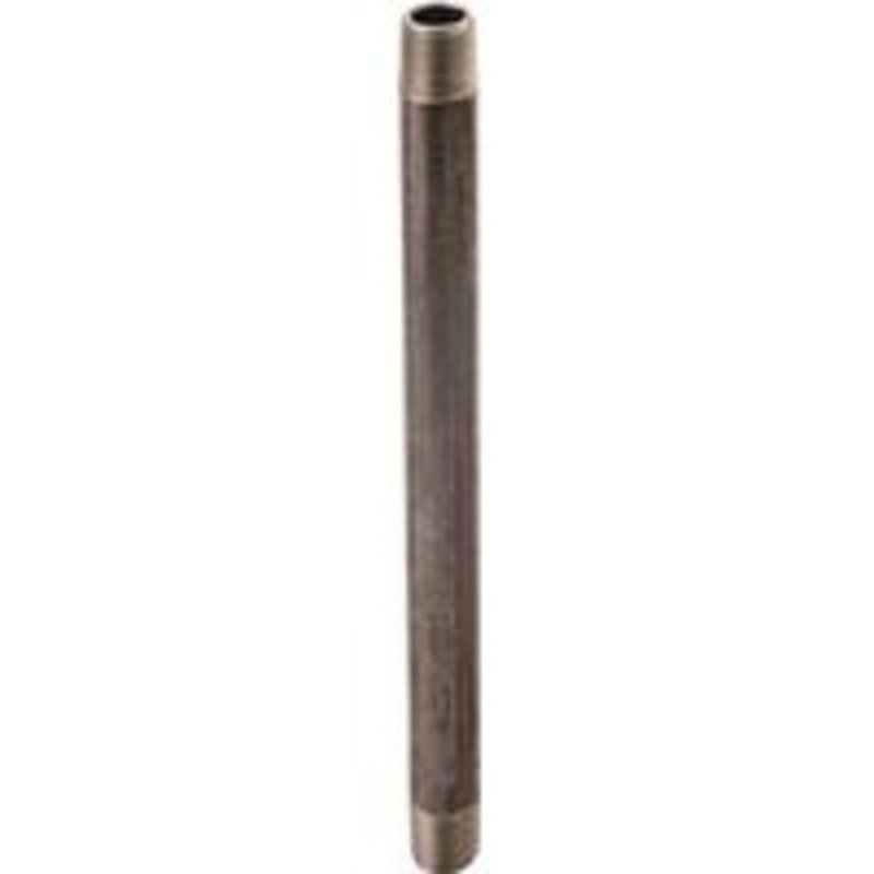 1 x 3-1/2 Black Nipple