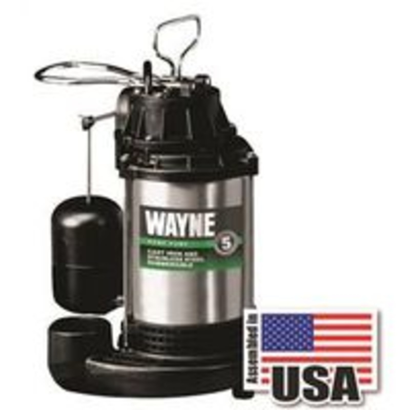 3/4 HP Cast Iron Stainless Steel Sump Pump (12 lbs)