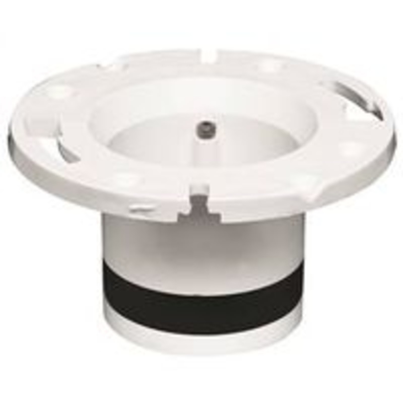 4-Inch PVC Closet Flange for Toilet Repair