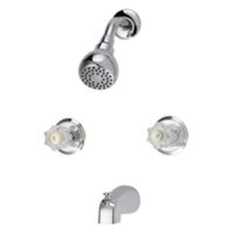 Faucet Tub/Shower 2 Handle Chrome