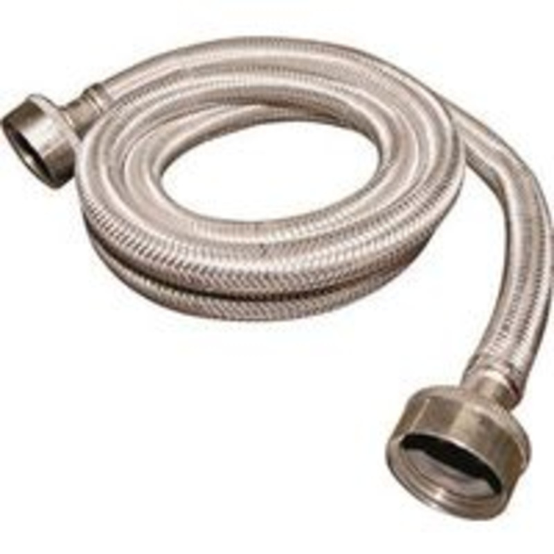 2 Pack 3/4 x 3/4 x 60 Stainless Steel Wash Hose (1.66 lbs)