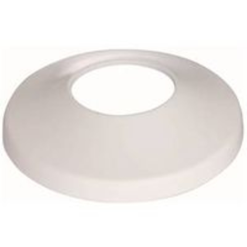 Shallow White Bath Flange, 3-Inch