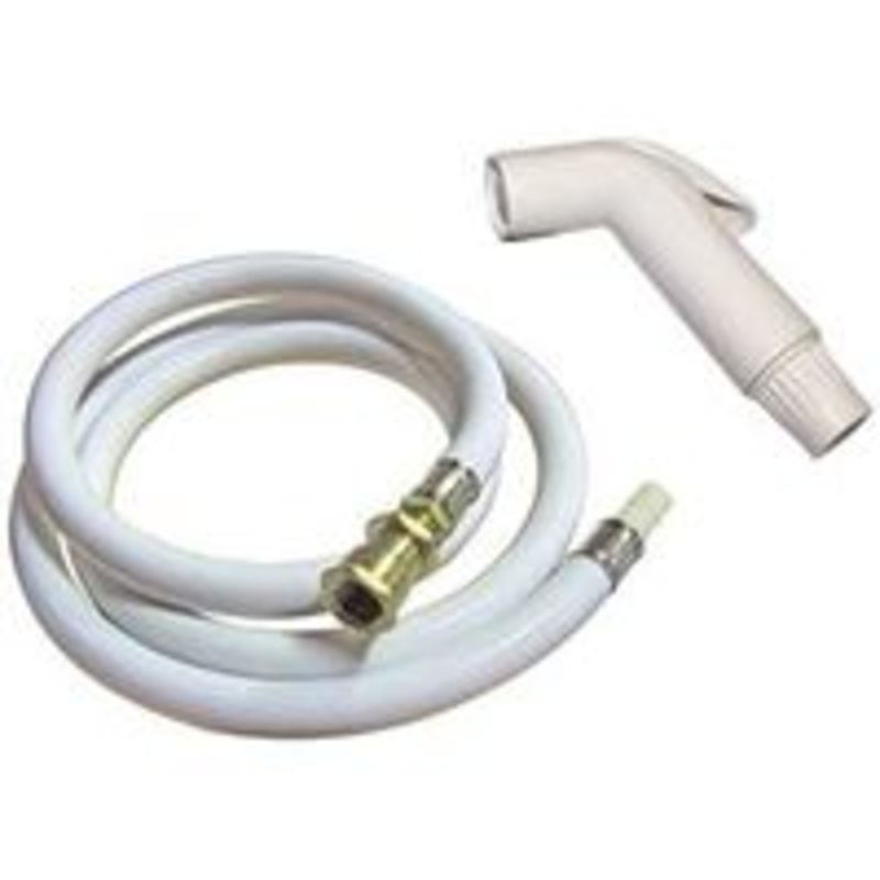 White 48-Inch Sink Sprayer
