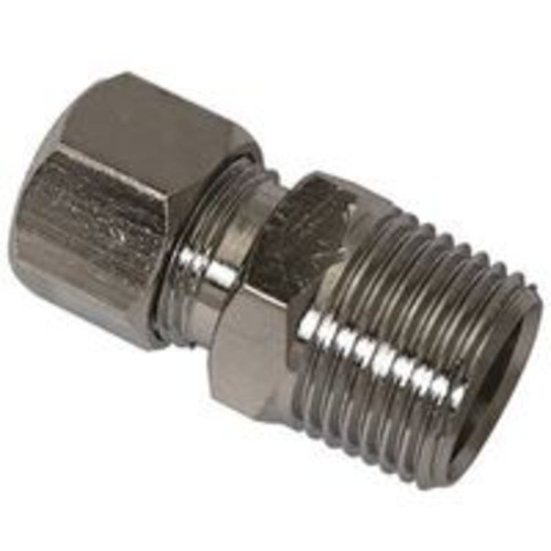 Connector Straight 3/8 MIP x 3/8