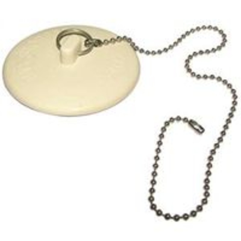 Drain Stopper with Chain, 1-1/2 Inch