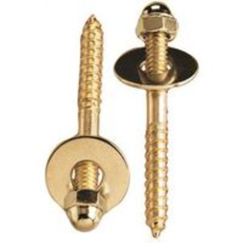 Toilet Screw Set 1/4 x 2-1/4